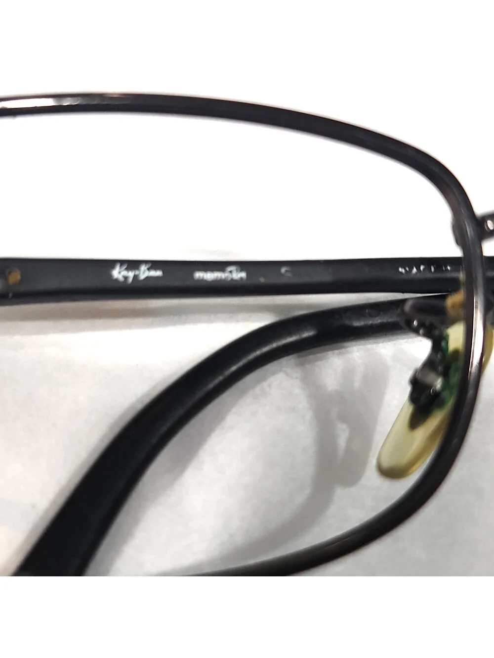 Ray Ban RB7515 Memoray Black Rectangle Eyeglasses 50-18 145